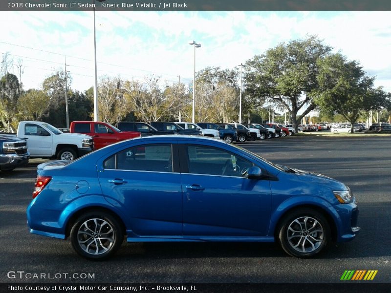 Kinetic Blue Metallic / Jet Black 2018 Chevrolet Sonic LT Sedan