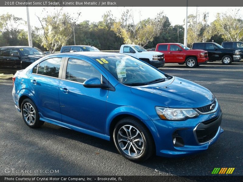 Kinetic Blue Metallic / Jet Black 2018 Chevrolet Sonic LT Sedan