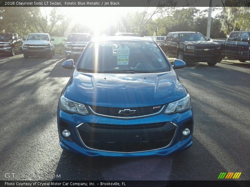 Kinetic Blue Metallic / Jet Black 2018 Chevrolet Sonic LT Sedan