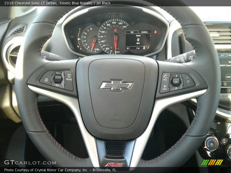 Kinetic Blue Metallic / Jet Black 2018 Chevrolet Sonic LT Sedan