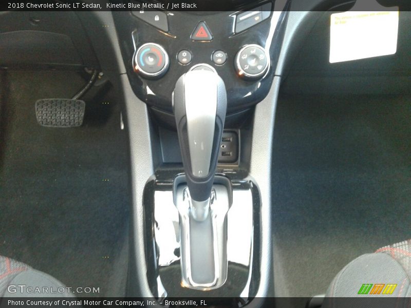 Kinetic Blue Metallic / Jet Black 2018 Chevrolet Sonic LT Sedan
