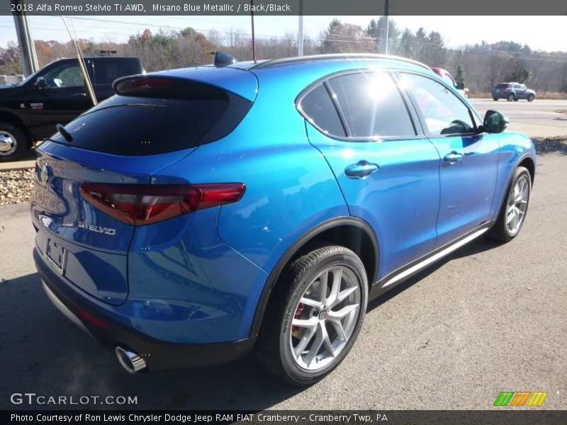 Misano Blue Metallic / Black/Black 2018 Alfa Romeo Stelvio Ti AWD