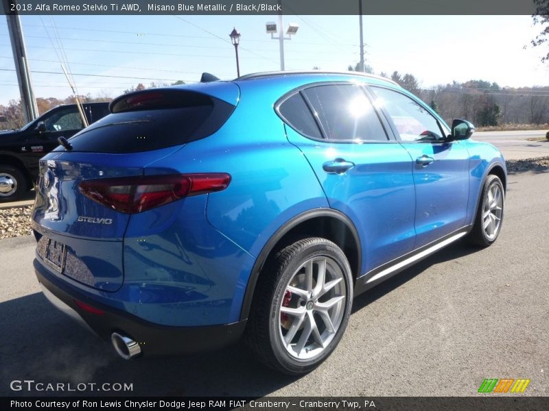 Misano Blue Metallic / Black/Black 2018 Alfa Romeo Stelvio Ti AWD