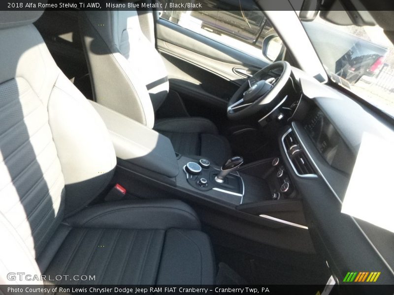 Misano Blue Metallic / Black/Black 2018 Alfa Romeo Stelvio Ti AWD