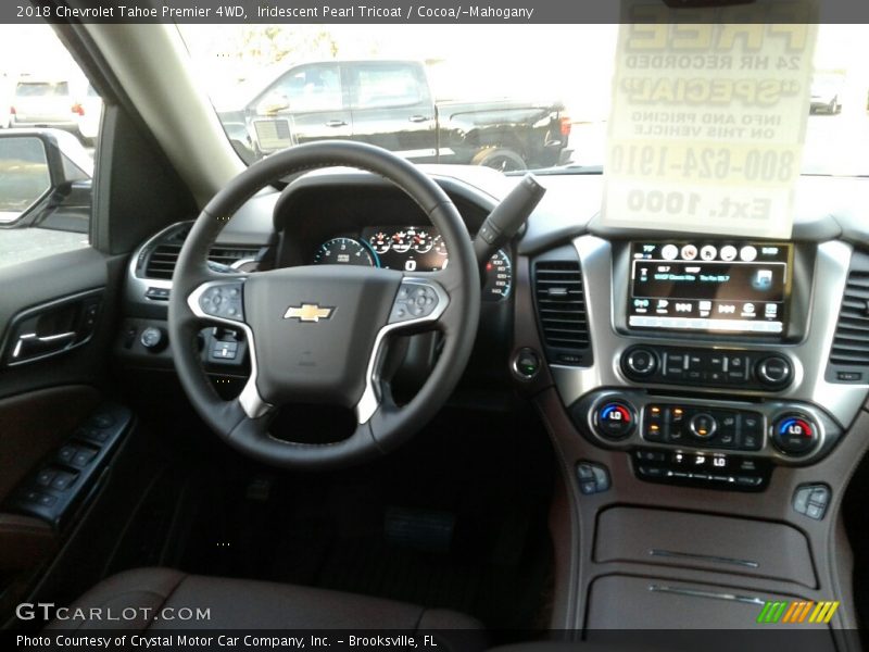 Iridescent Pearl Tricoat / Cocoa/­Mahogany 2018 Chevrolet Tahoe Premier 4WD