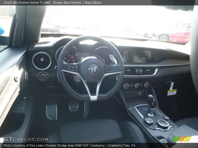 Misano Blue Metallic / Black/Black 2018 Alfa Romeo Stelvio Ti AWD