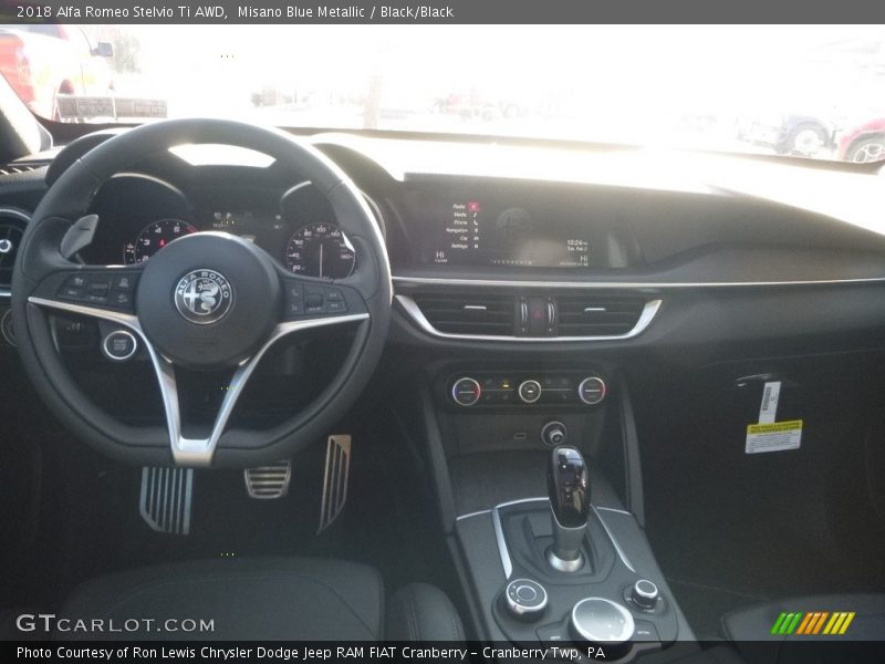 Misano Blue Metallic / Black/Black 2018 Alfa Romeo Stelvio Ti AWD