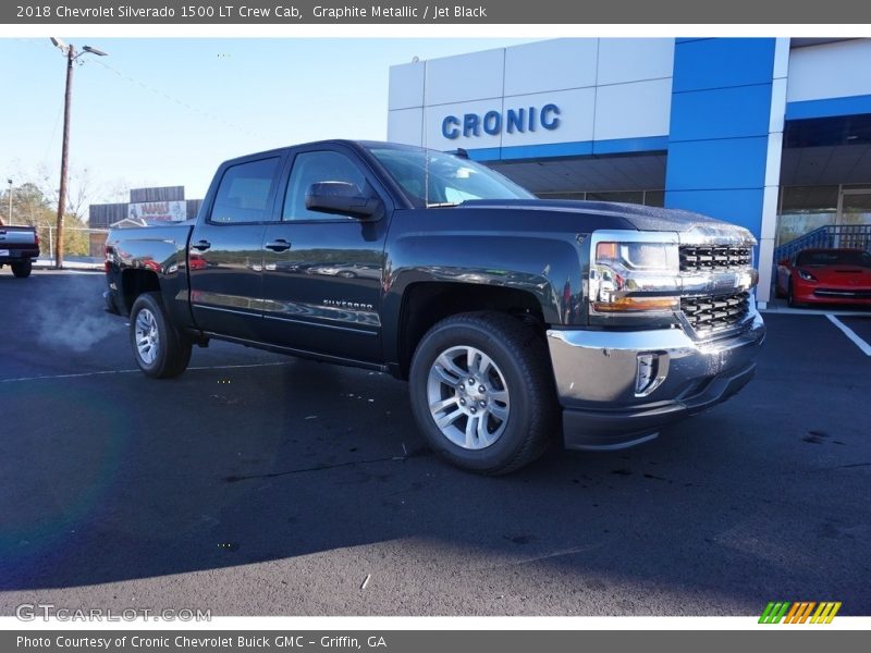 Graphite Metallic / Jet Black 2018 Chevrolet Silverado 1500 LT Crew Cab