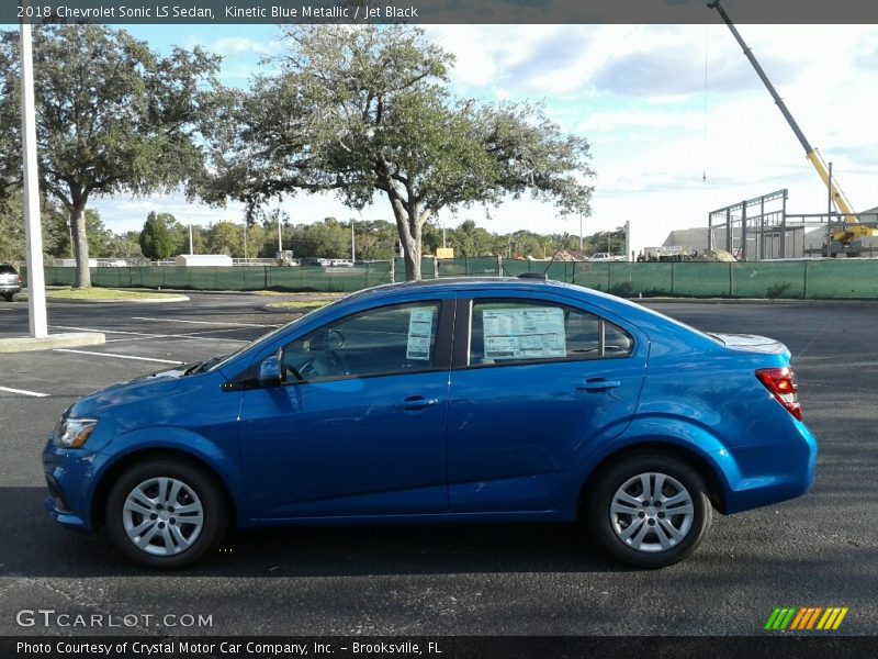 Kinetic Blue Metallic / Jet Black 2018 Chevrolet Sonic LS Sedan