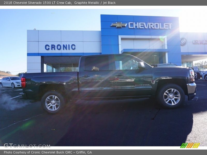 Graphite Metallic / Jet Black 2018 Chevrolet Silverado 1500 LT Crew Cab