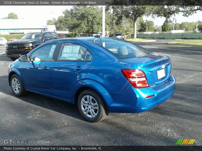 Kinetic Blue Metallic / Jet Black 2018 Chevrolet Sonic LS Sedan
