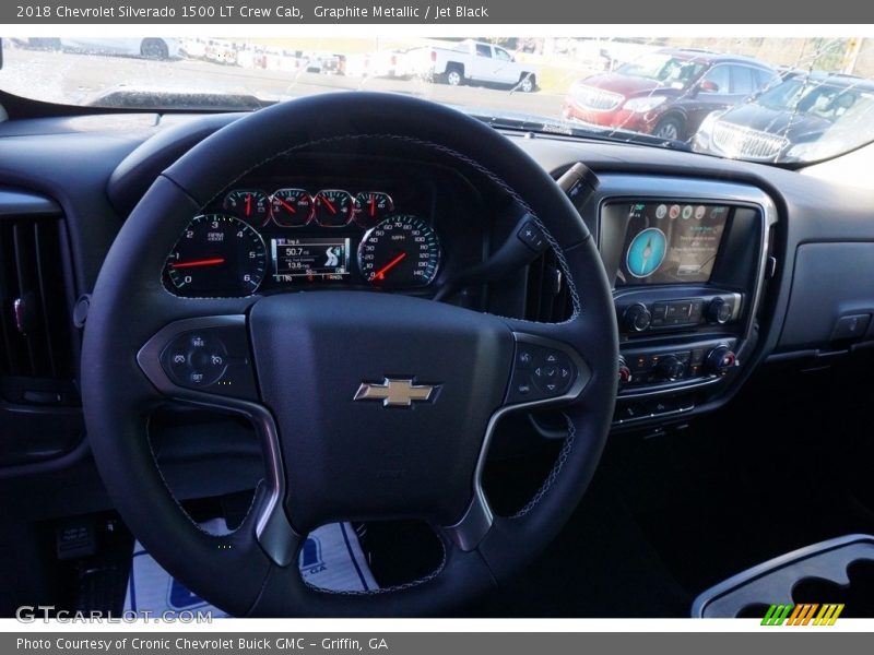 Graphite Metallic / Jet Black 2018 Chevrolet Silverado 1500 LT Crew Cab