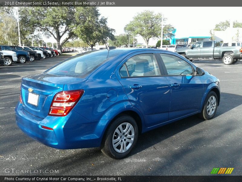 Kinetic Blue Metallic / Jet Black 2018 Chevrolet Sonic LS Sedan