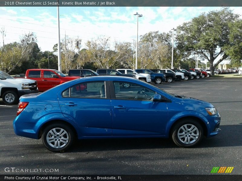 Kinetic Blue Metallic / Jet Black 2018 Chevrolet Sonic LS Sedan