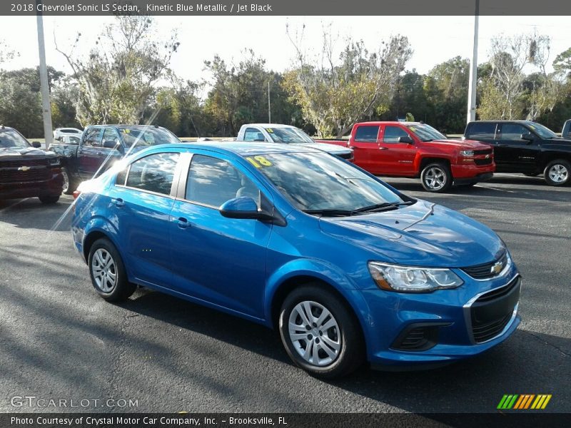 Kinetic Blue Metallic / Jet Black 2018 Chevrolet Sonic LS Sedan
