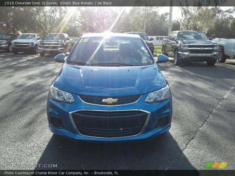 Kinetic Blue Metallic / Jet Black 2018 Chevrolet Sonic LS Sedan