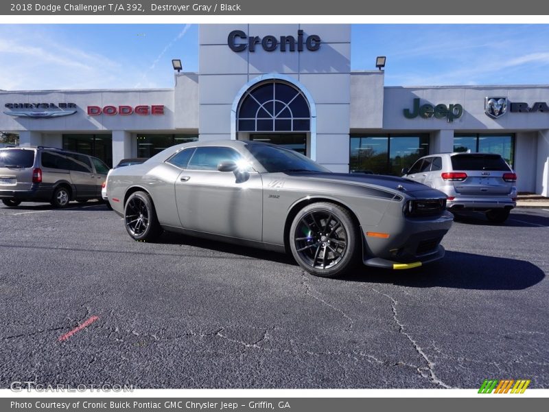 Destroyer Gray / Black 2018 Dodge Challenger T/A 392