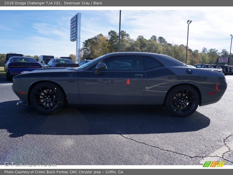 Destroyer Gray / Black 2018 Dodge Challenger T/A 392