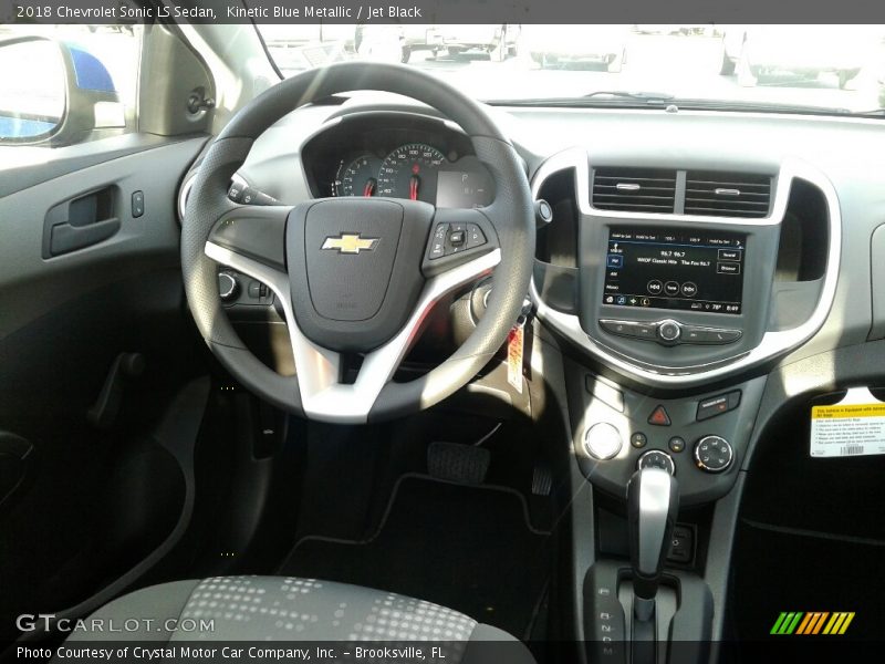 Kinetic Blue Metallic / Jet Black 2018 Chevrolet Sonic LS Sedan