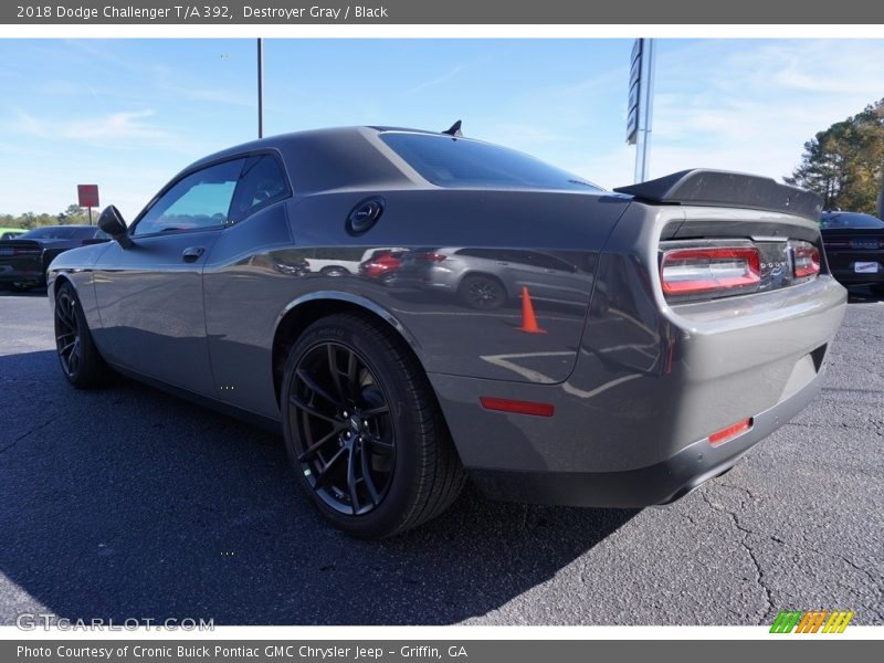 Destroyer Gray / Black 2018 Dodge Challenger T/A 392