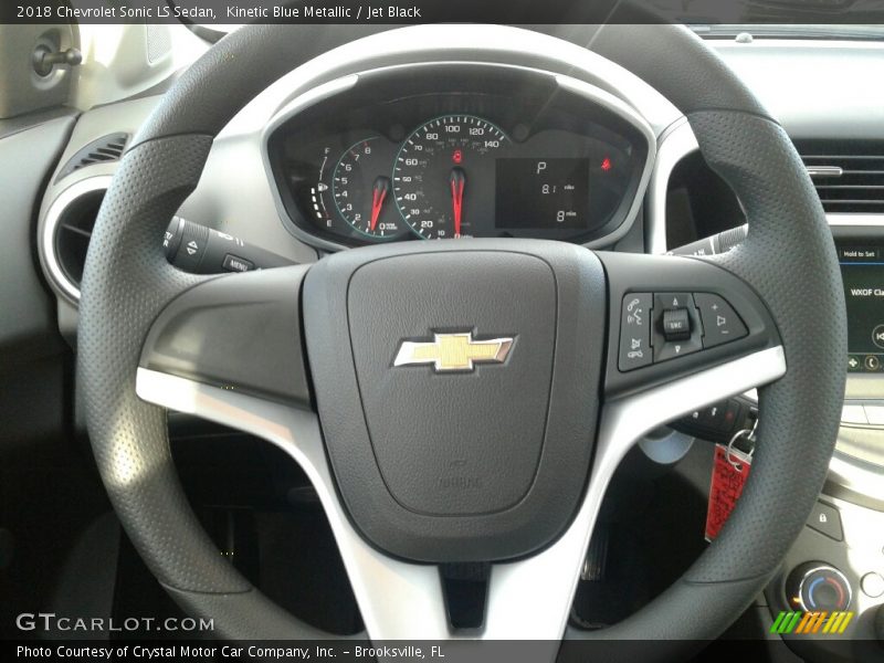 Kinetic Blue Metallic / Jet Black 2018 Chevrolet Sonic LS Sedan