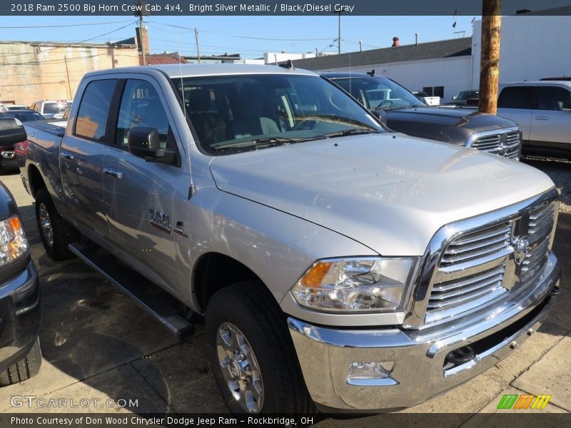 Bright Silver Metallic / Black/Diesel Gray 2018 Ram 2500 Big Horn Crew Cab 4x4