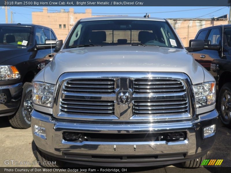 Bright Silver Metallic / Black/Diesel Gray 2018 Ram 2500 Big Horn Crew Cab 4x4