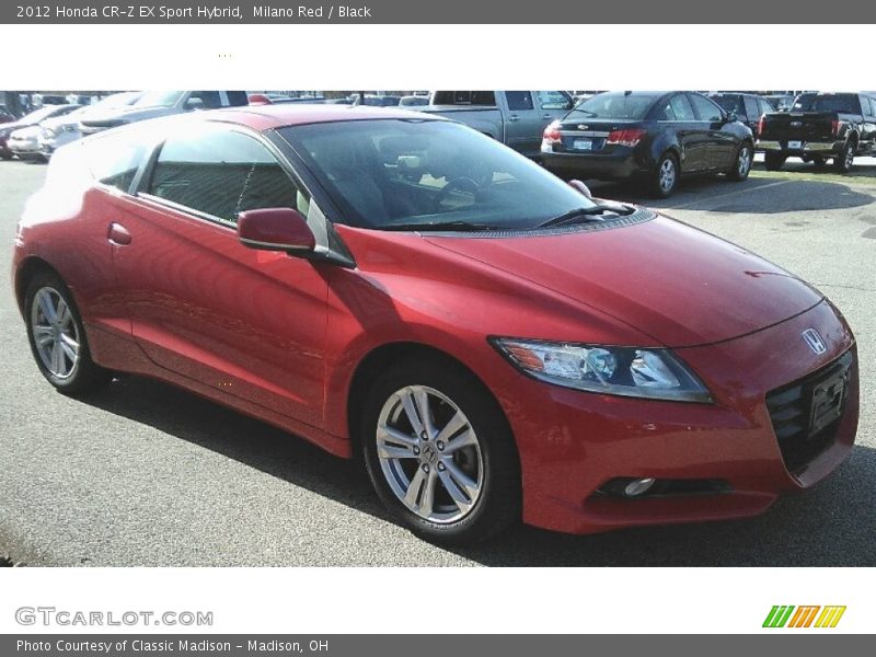 Milano Red / Black 2012 Honda CR-Z EX Sport Hybrid