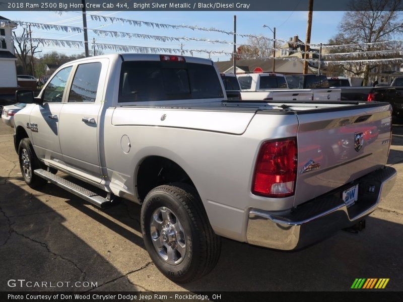 Bright Silver Metallic / Black/Diesel Gray 2018 Ram 2500 Big Horn Crew Cab 4x4