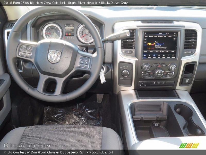Bright Silver Metallic / Black/Diesel Gray 2018 Ram 2500 Big Horn Crew Cab 4x4