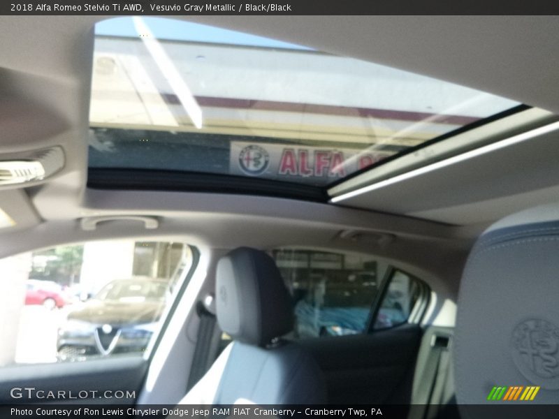 Vesuvio Gray Metallic / Black/Black 2018 Alfa Romeo Stelvio Ti AWD