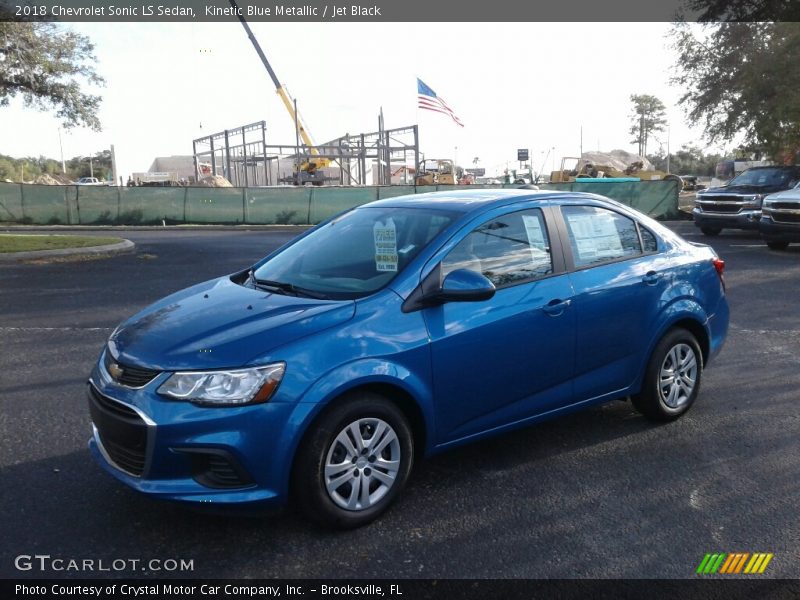 Kinetic Blue Metallic / Jet Black 2018 Chevrolet Sonic LS Sedan