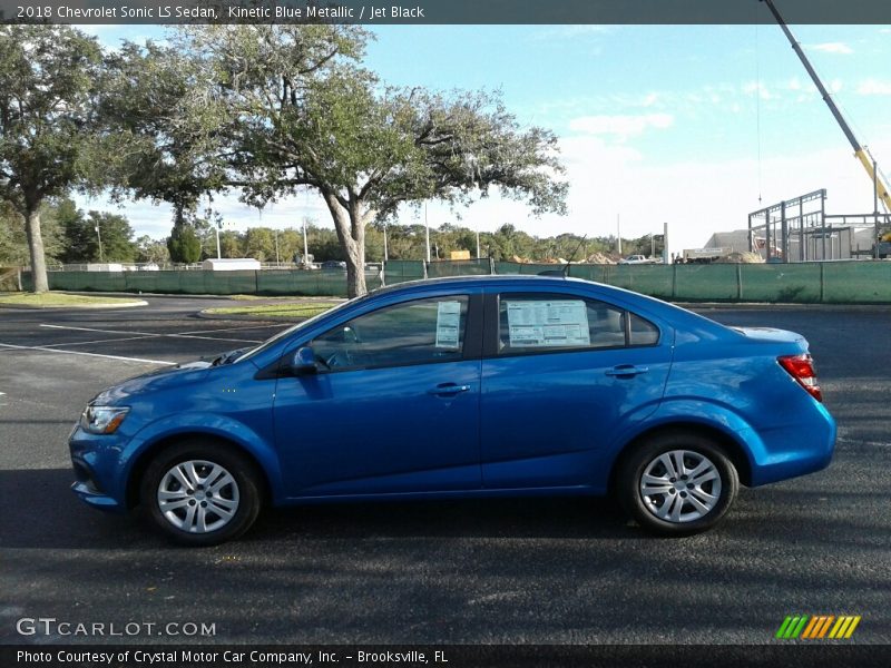 Kinetic Blue Metallic / Jet Black 2018 Chevrolet Sonic LS Sedan