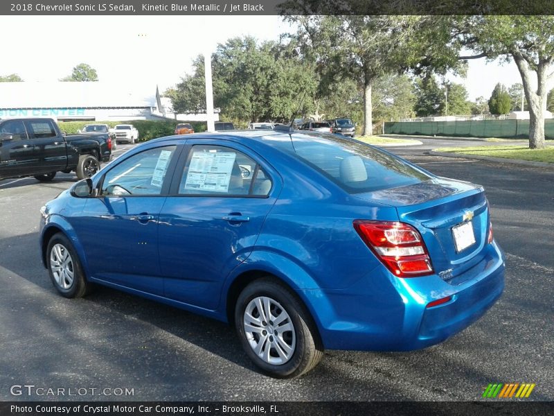 Kinetic Blue Metallic / Jet Black 2018 Chevrolet Sonic LS Sedan
