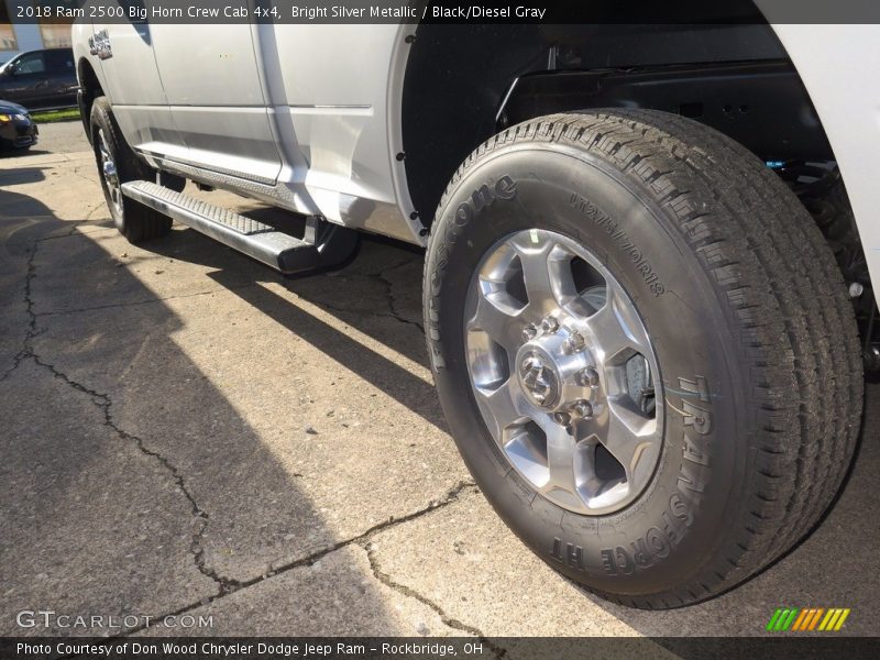 Bright Silver Metallic / Black/Diesel Gray 2018 Ram 2500 Big Horn Crew Cab 4x4