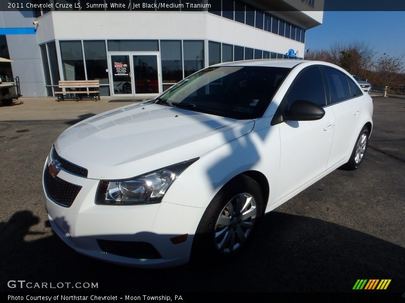 Summit White / Jet Black/Medium Titanium 2011 Chevrolet Cruze LS