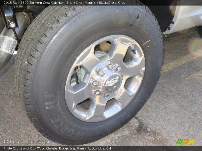Bright Silver Metallic / Black/Diesel Gray 2018 Ram 2500 Big Horn Crew Cab 4x4