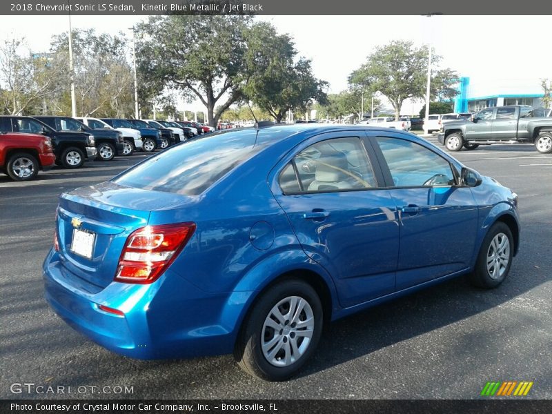 Kinetic Blue Metallic / Jet Black 2018 Chevrolet Sonic LS Sedan