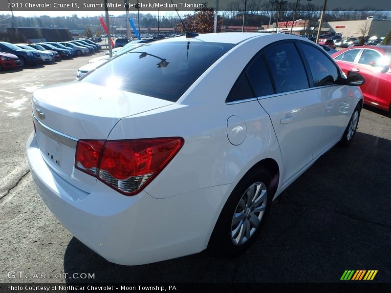 Summit White / Jet Black/Medium Titanium 2011 Chevrolet Cruze LS
