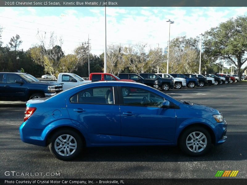 Kinetic Blue Metallic / Jet Black 2018 Chevrolet Sonic LS Sedan