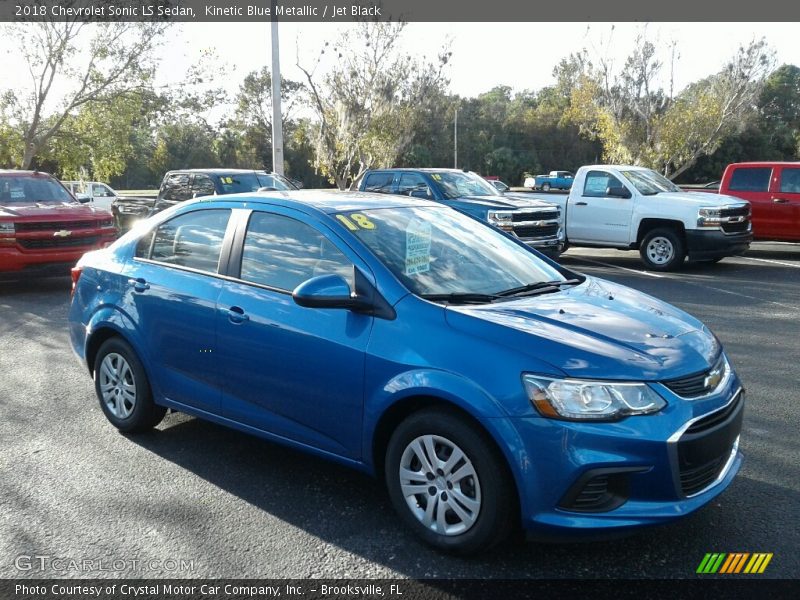 Kinetic Blue Metallic / Jet Black 2018 Chevrolet Sonic LS Sedan