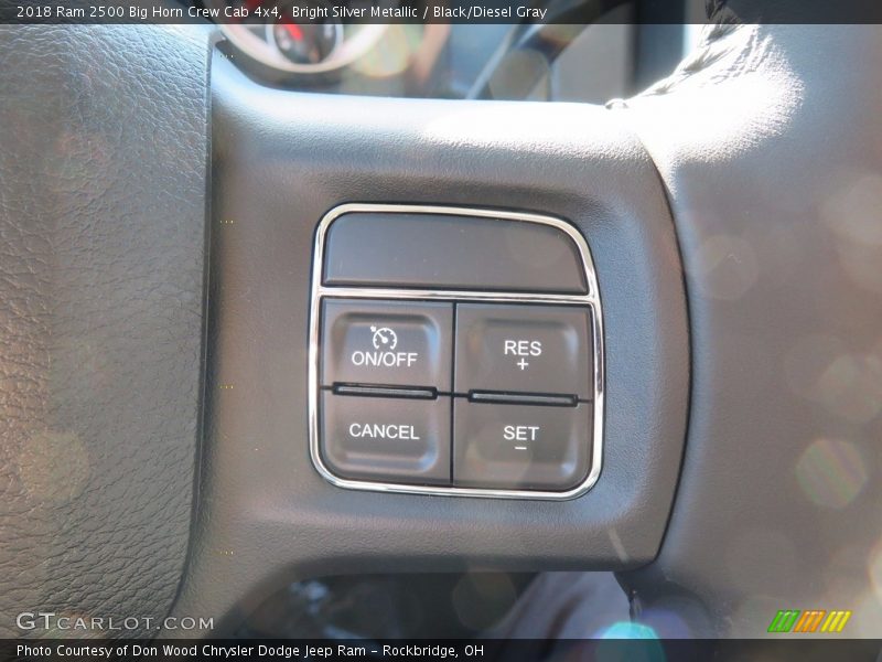 Bright Silver Metallic / Black/Diesel Gray 2018 Ram 2500 Big Horn Crew Cab 4x4