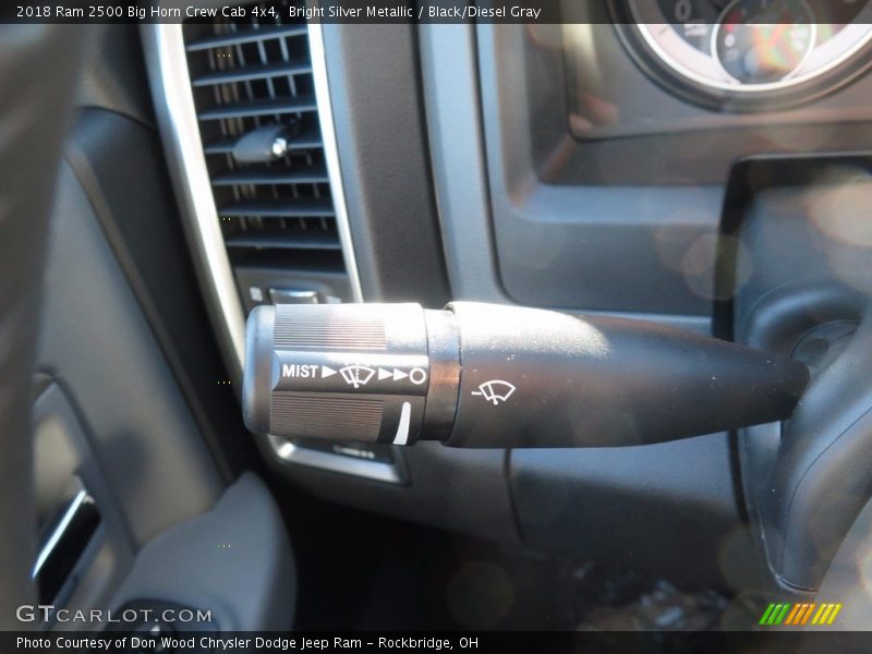 Bright Silver Metallic / Black/Diesel Gray 2018 Ram 2500 Big Horn Crew Cab 4x4