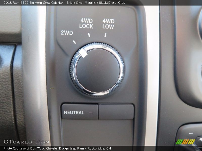 Bright Silver Metallic / Black/Diesel Gray 2018 Ram 2500 Big Horn Crew Cab 4x4