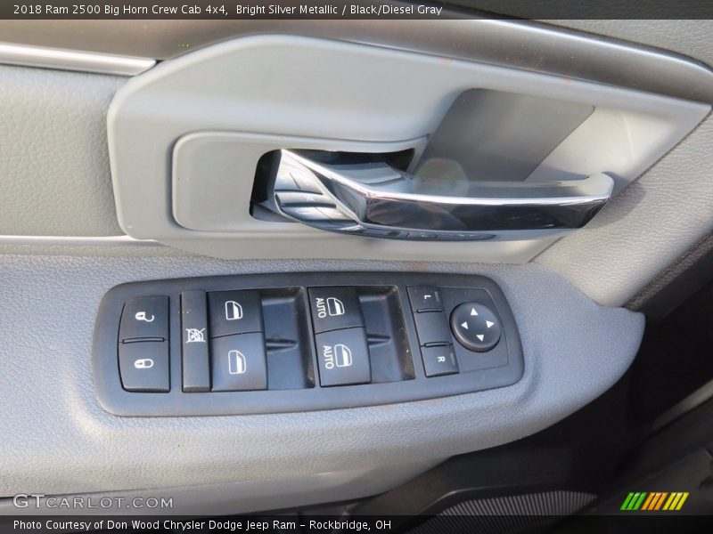 Bright Silver Metallic / Black/Diesel Gray 2018 Ram 2500 Big Horn Crew Cab 4x4