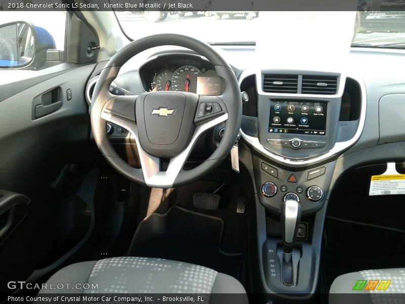Kinetic Blue Metallic / Jet Black 2018 Chevrolet Sonic LS Sedan