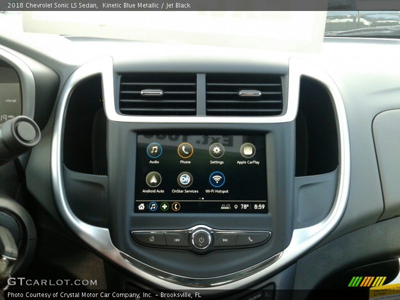Kinetic Blue Metallic / Jet Black 2018 Chevrolet Sonic LS Sedan