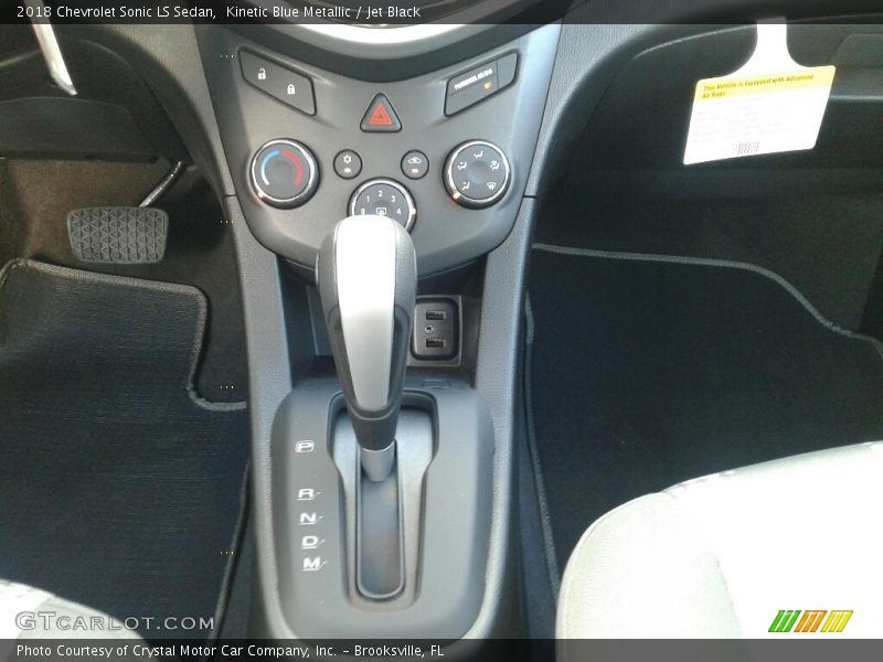 Kinetic Blue Metallic / Jet Black 2018 Chevrolet Sonic LS Sedan