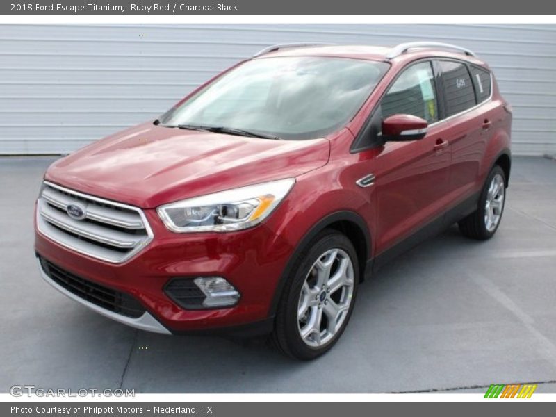 Ruby Red / Charcoal Black 2018 Ford Escape Titanium