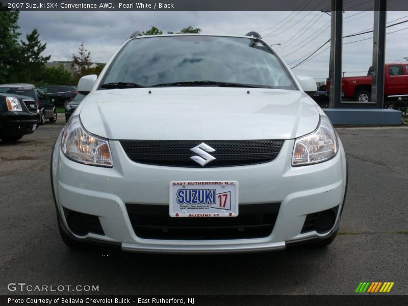 Pearl White / Black 2007 Suzuki SX4 Convenience AWD